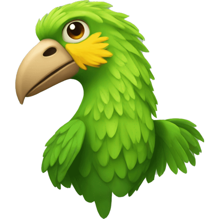 Fénix verde emoji