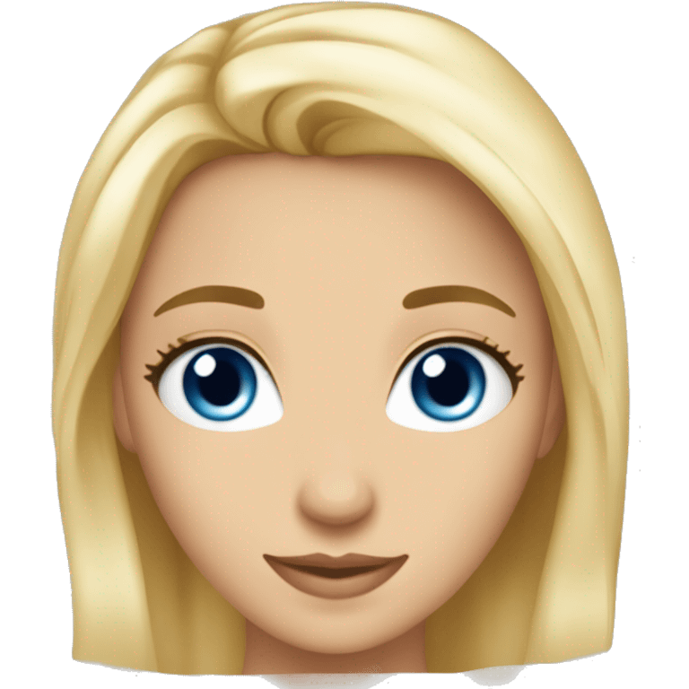  belle fille blonde yeux bleus avec 3 hommey emoji