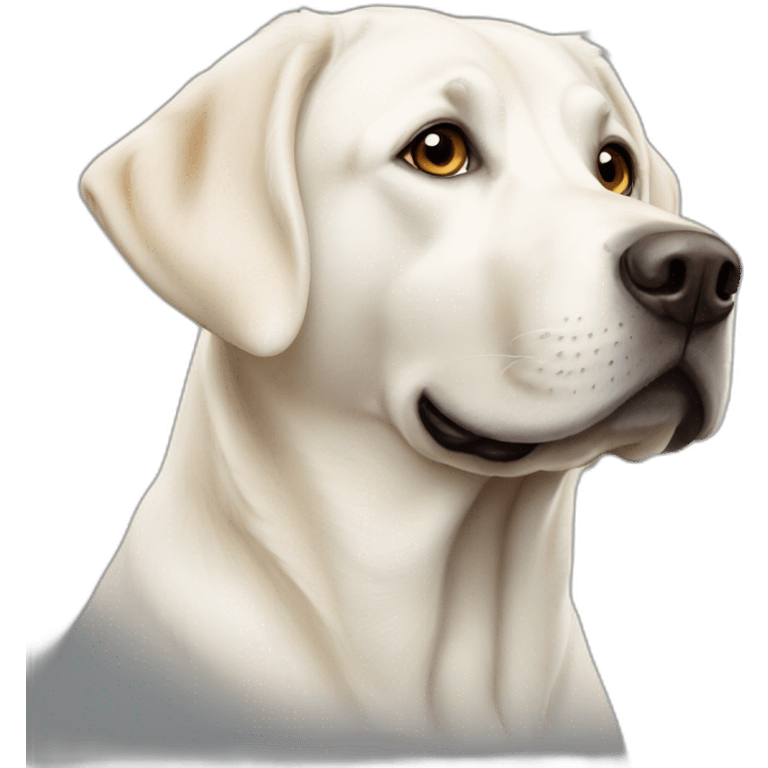 White English Labrador retriever emoji