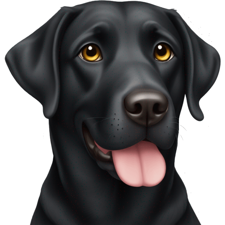 English black lab emoji