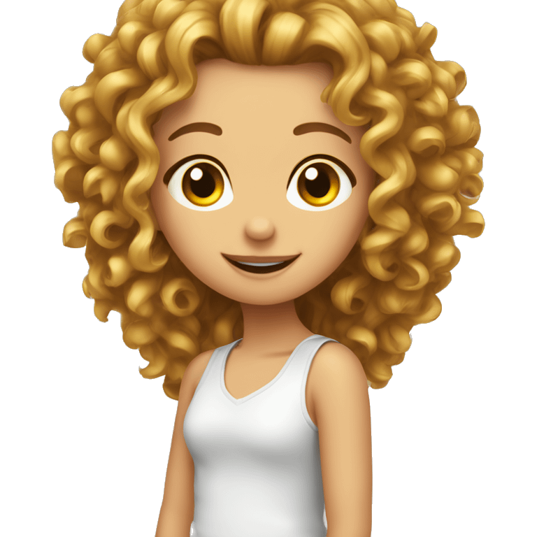 mädchen mit locken emoji