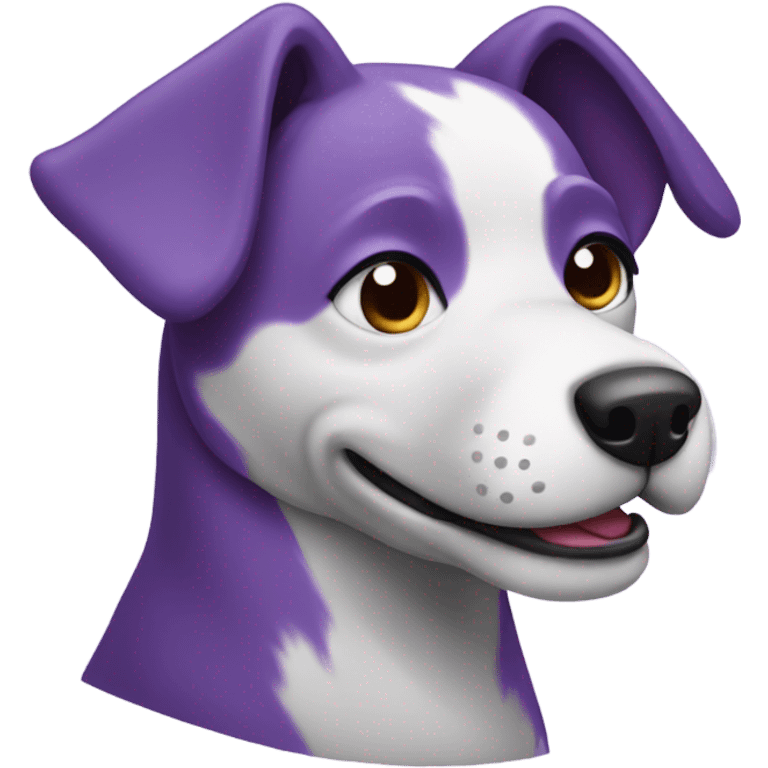 Purple dog emoji