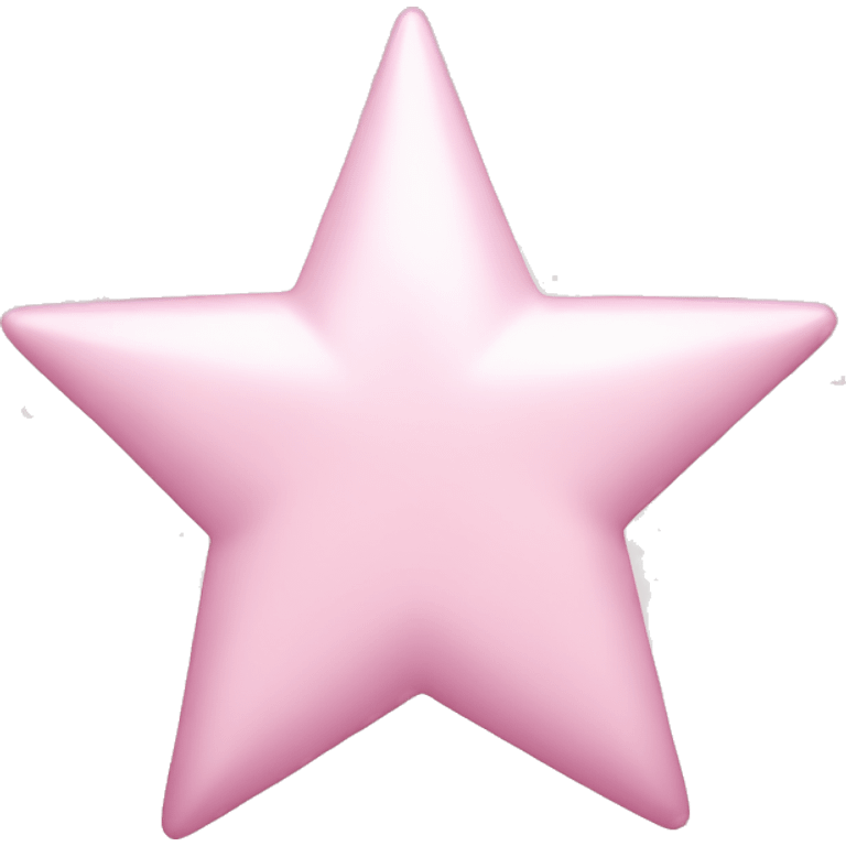 Pale pink star sparkle emoji