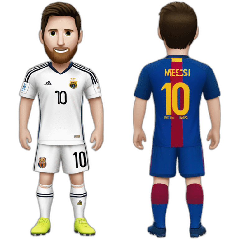 messi avec le maillot de lalgerie emoji