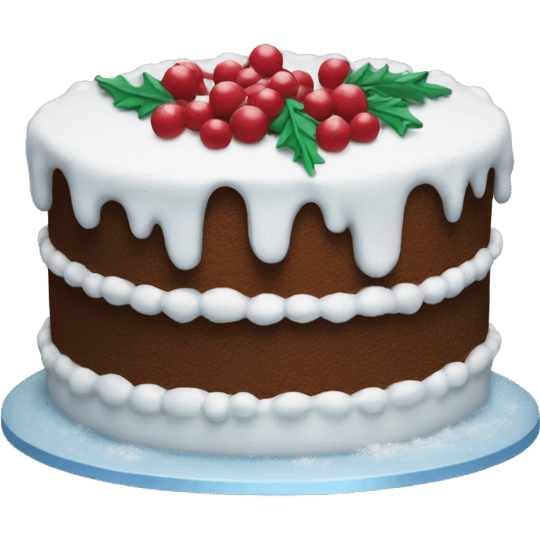 Winter cake emoji