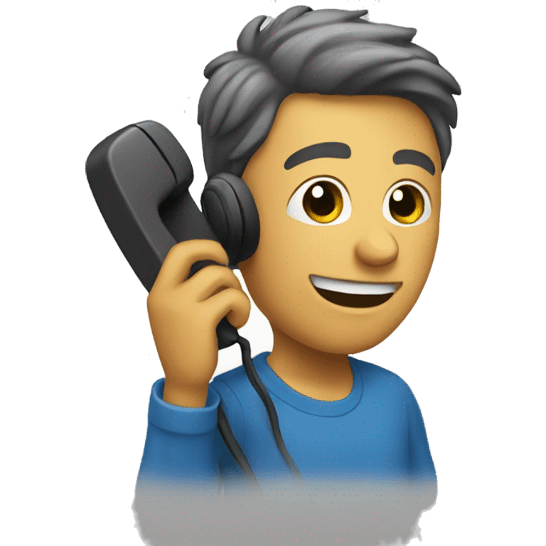 picking up the phone emoji