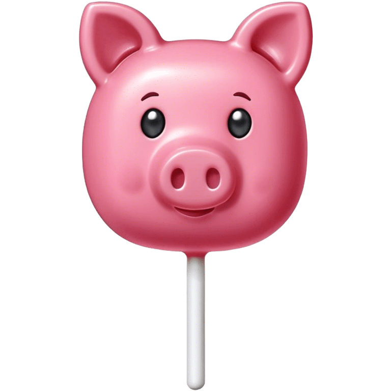 pink spam gummy piggy lollipop  emoji