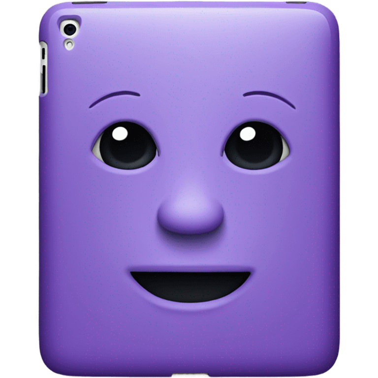 Purple iPad emoji