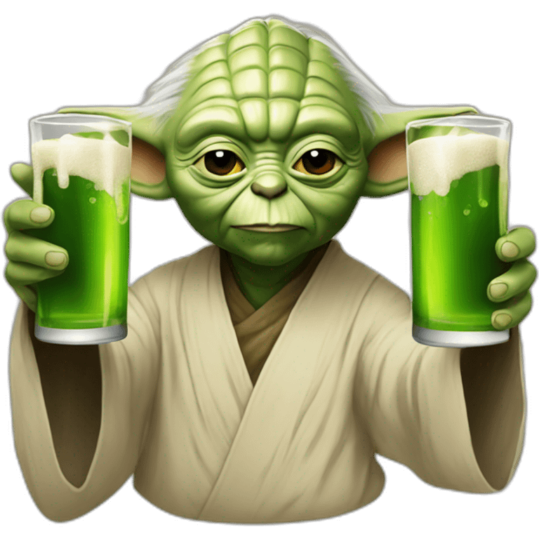 Yoda-drink-beer emoji