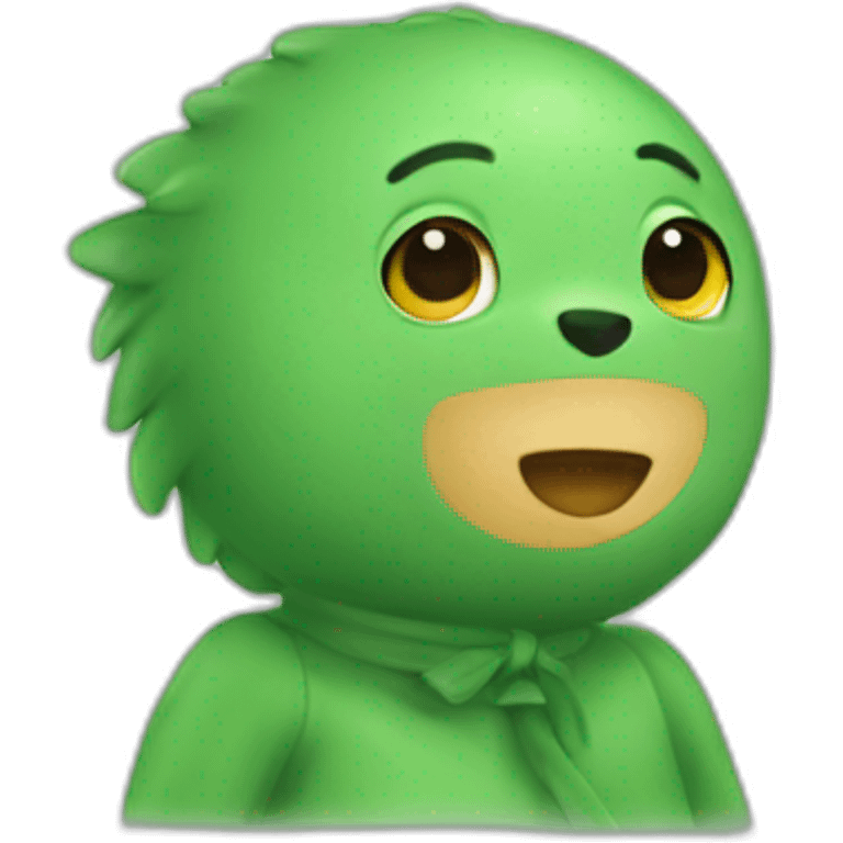 Doudou vert emoji