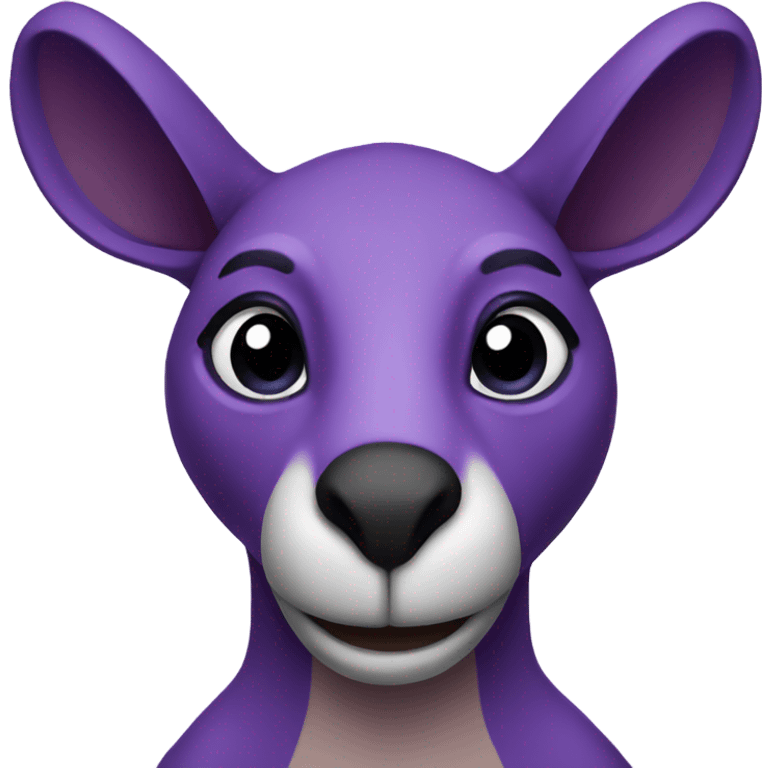 Purple kangaroo  emoji