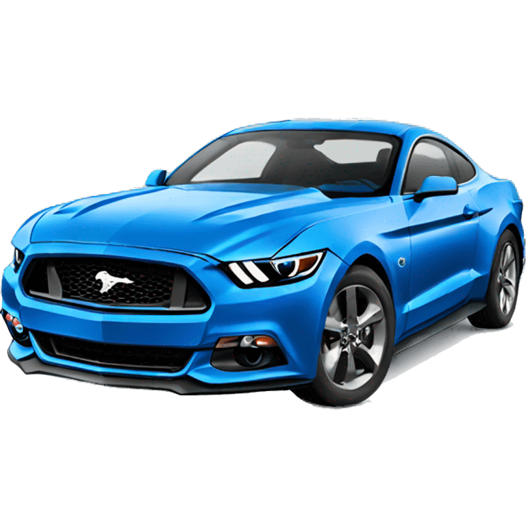 2017 ford mustang blue emoji