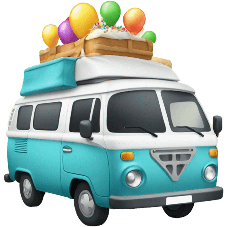 Campervan birthday emoji