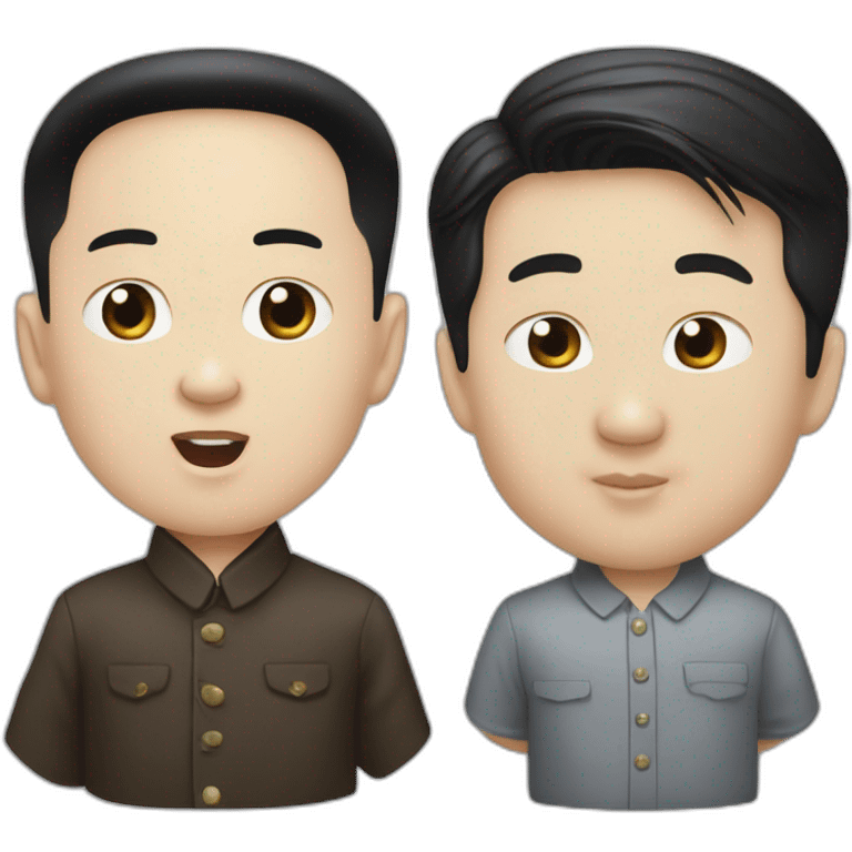 kim jong un's and joe biden's child emoji