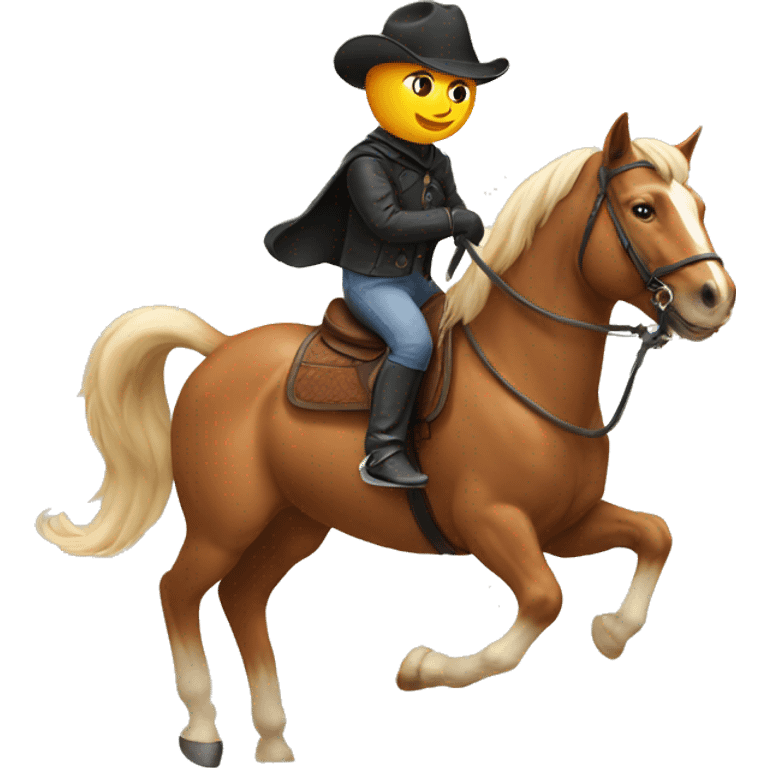 cat riding a horse emoji