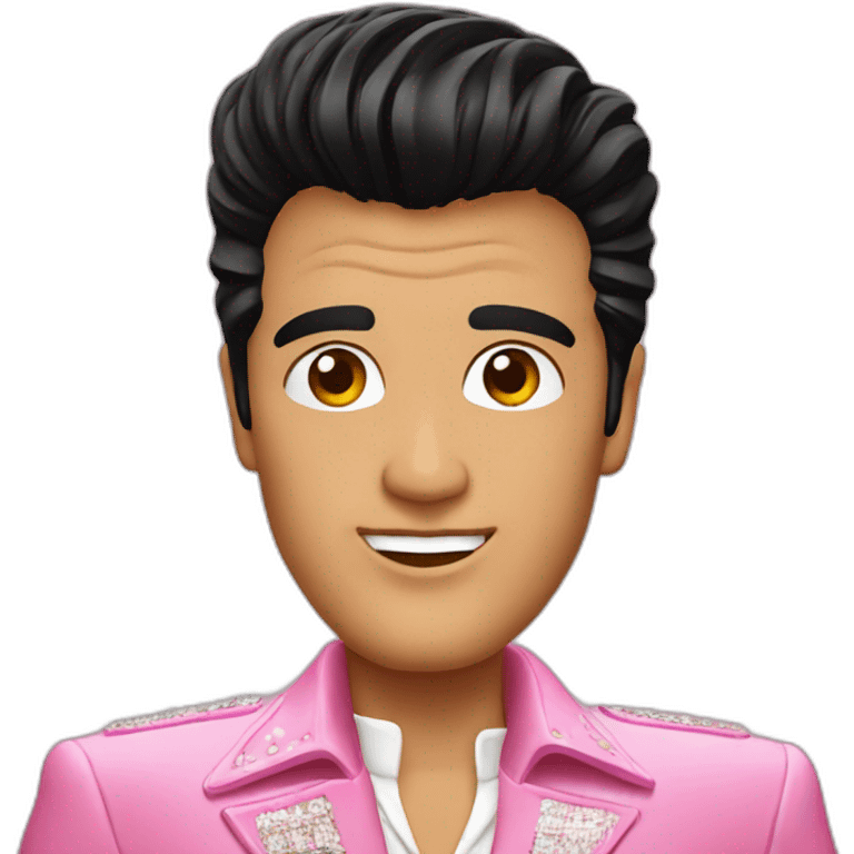 Pink Elvis emoji