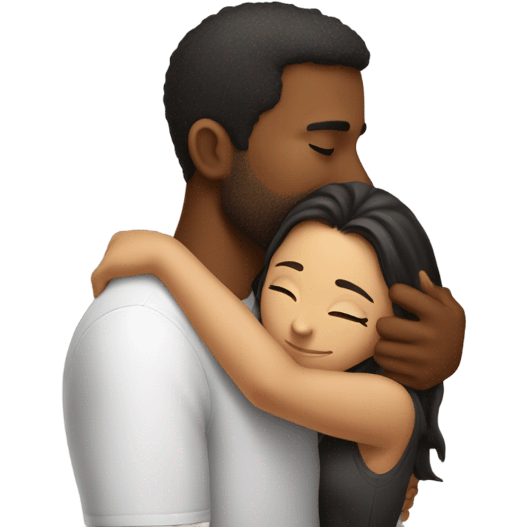 guy kissing girl emoji