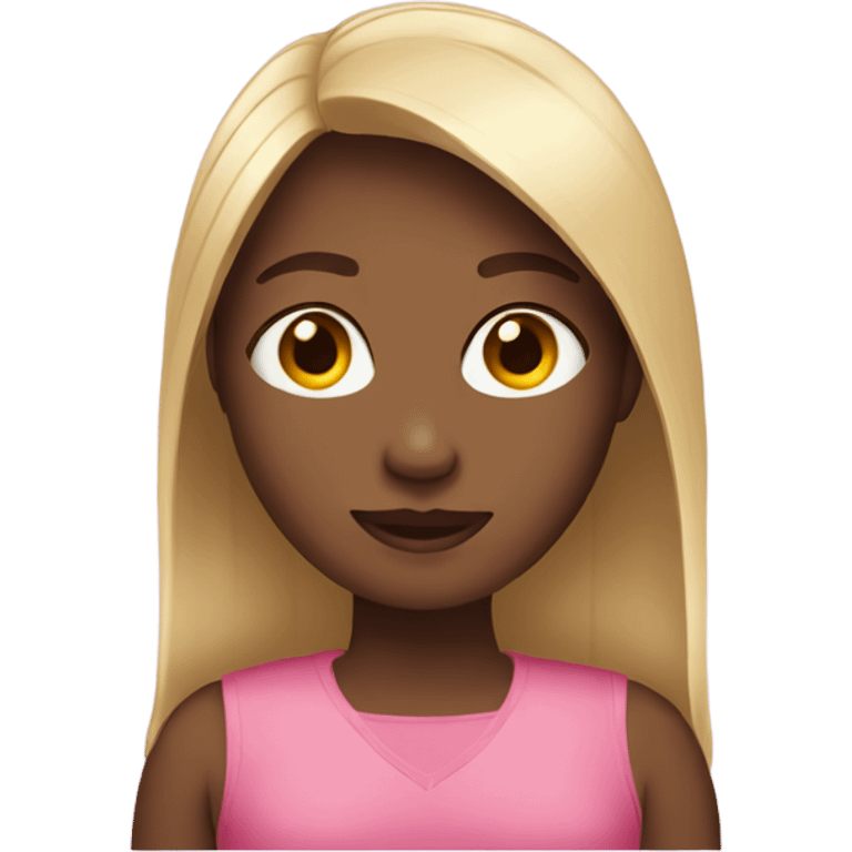 Girl with straight hair  emoji