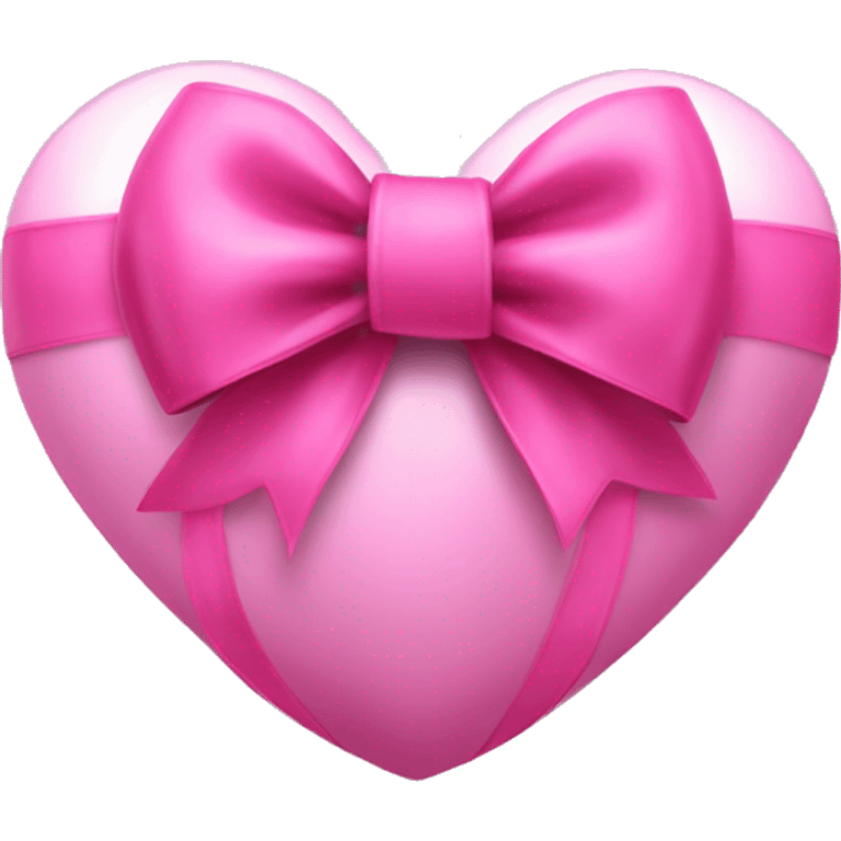 pink coquette bow soccer ball heart emoji