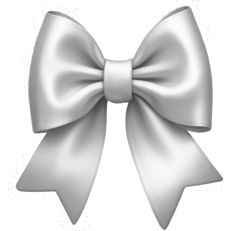 white satin bow emoji