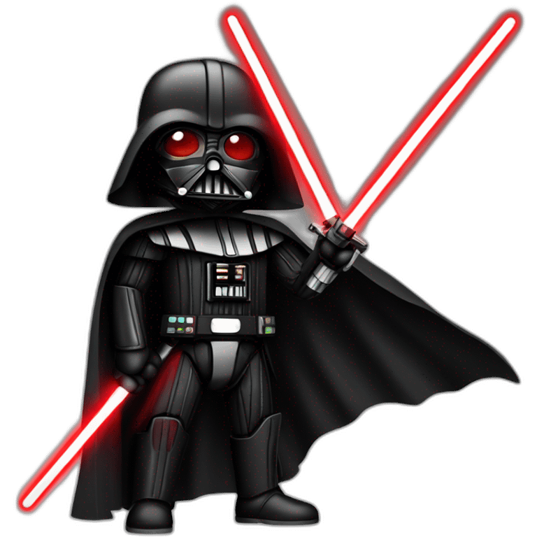 Dark Vador with a red laser saber emoji