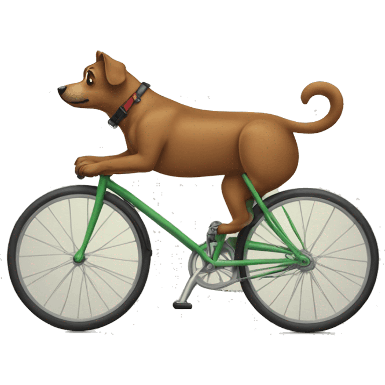 Perro en bici emoji