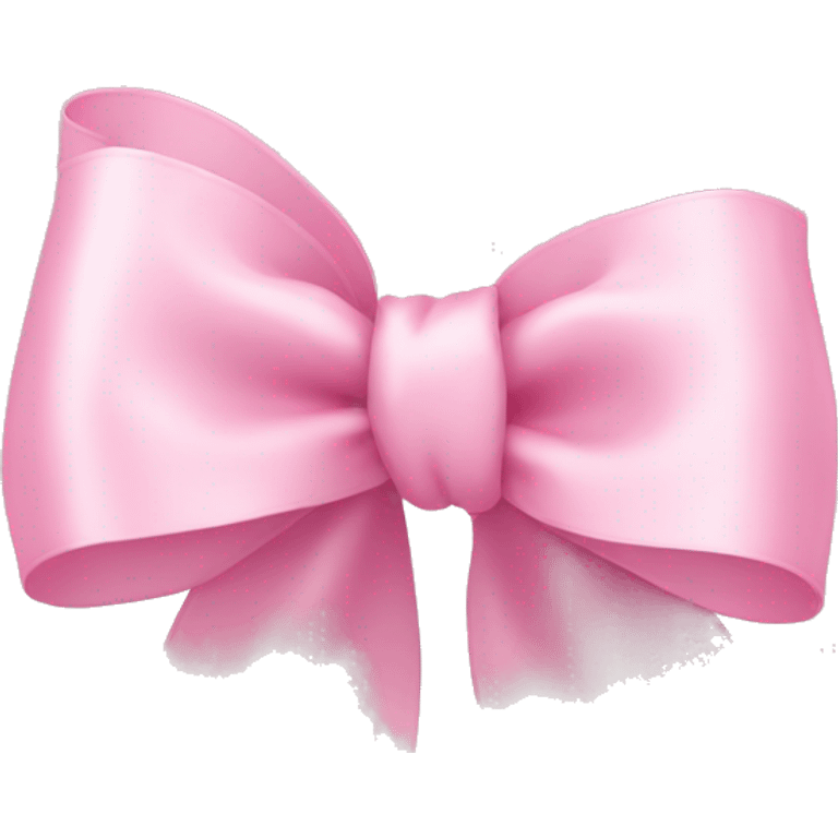 light pink ribbon bow emoji