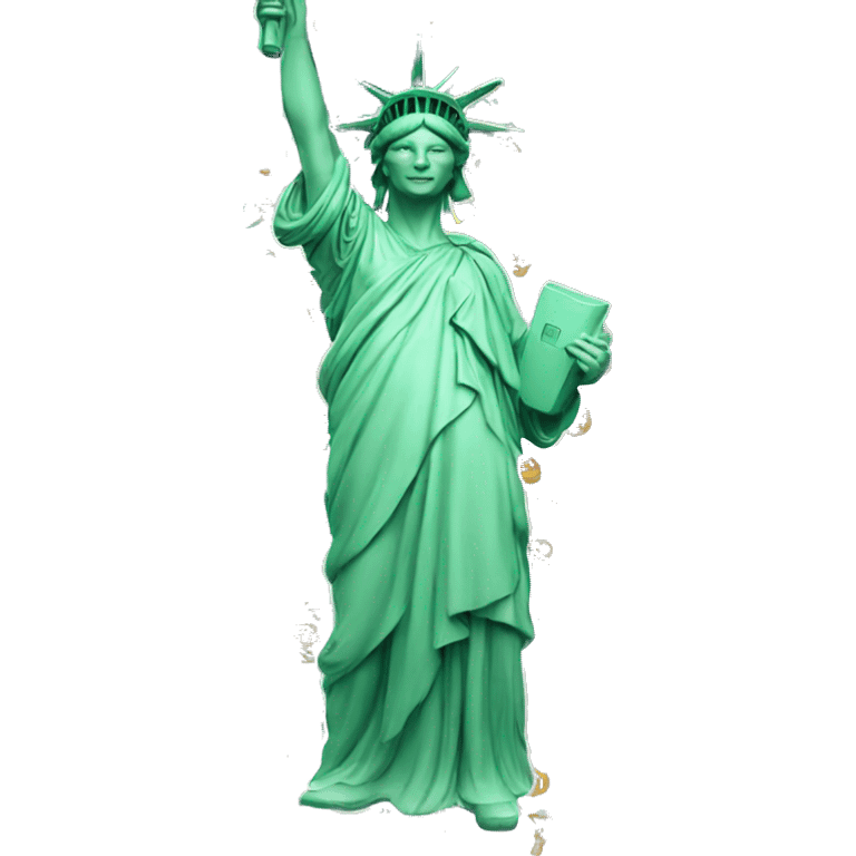 statue of liberty partying emoji