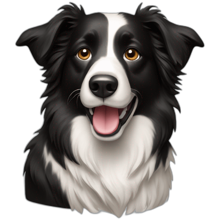 Border Collie dog emoji