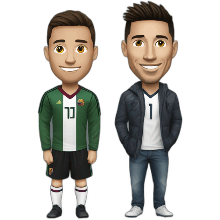 Ronaldo ans Messi emoji