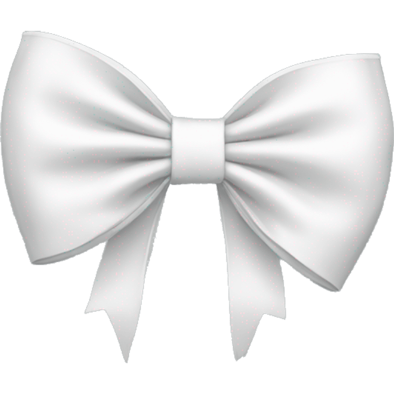 A white bow emoji