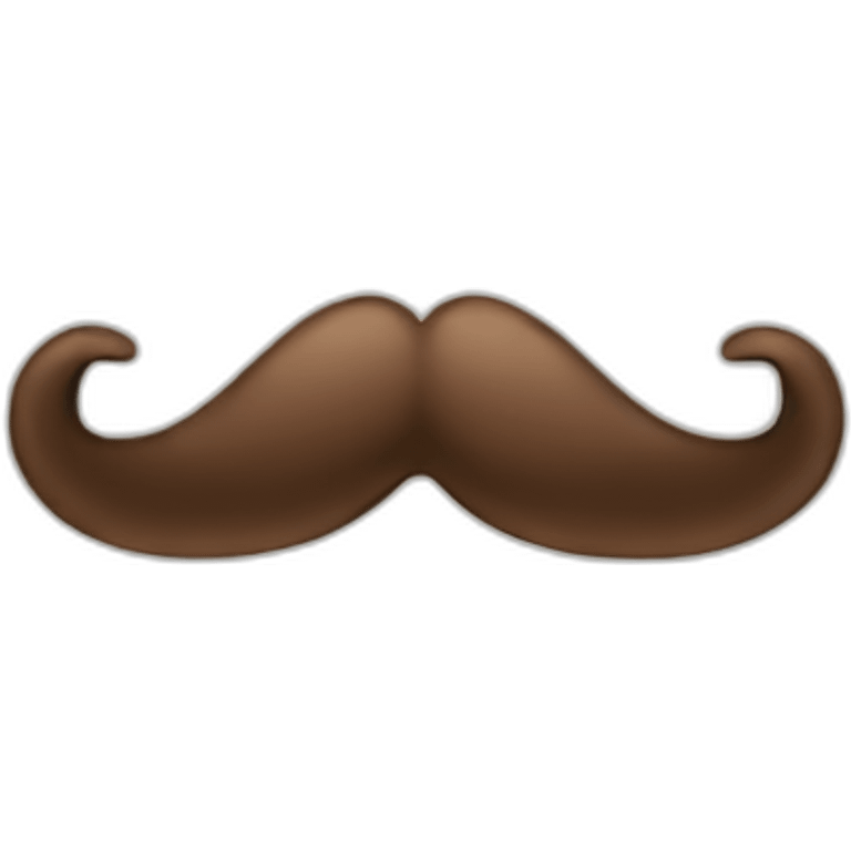 fake mustache emoji