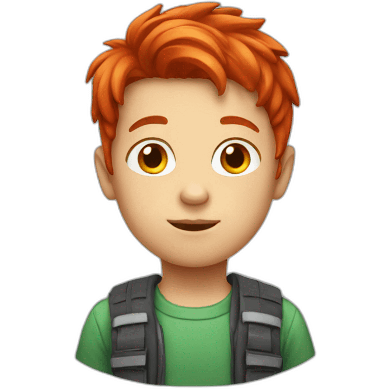 Kid with red hair emoji