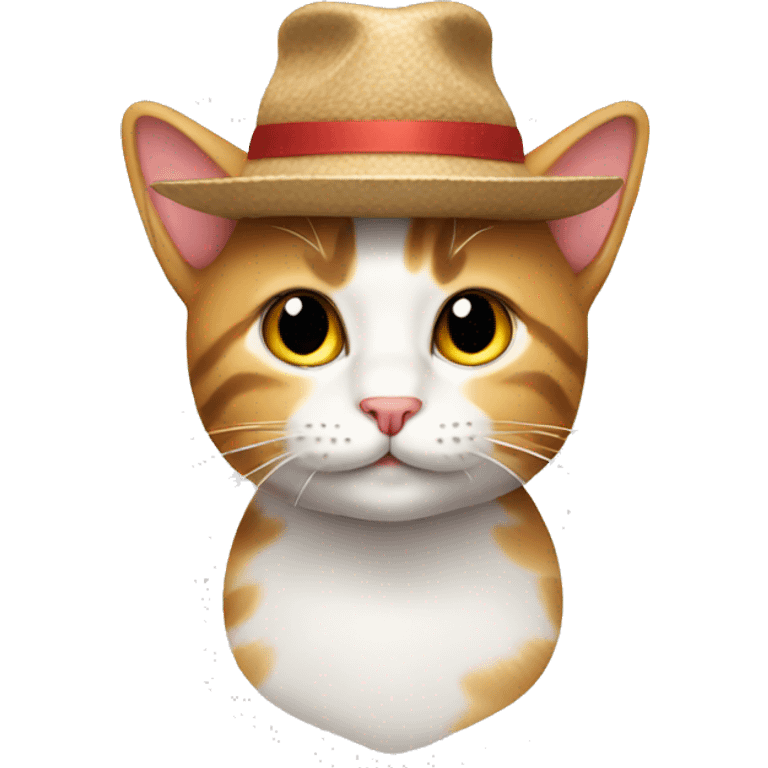 kitty wearing a hat emoji