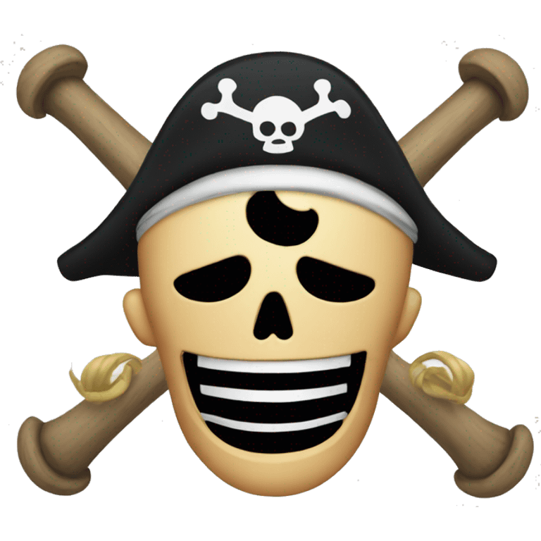 One piece pirate flag emoji