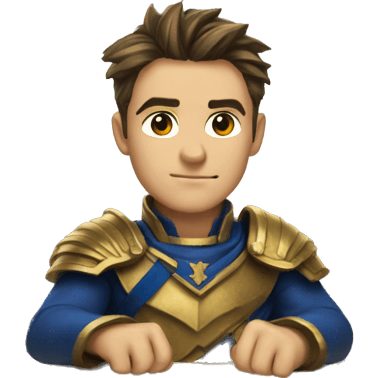 Garen at desk emoji