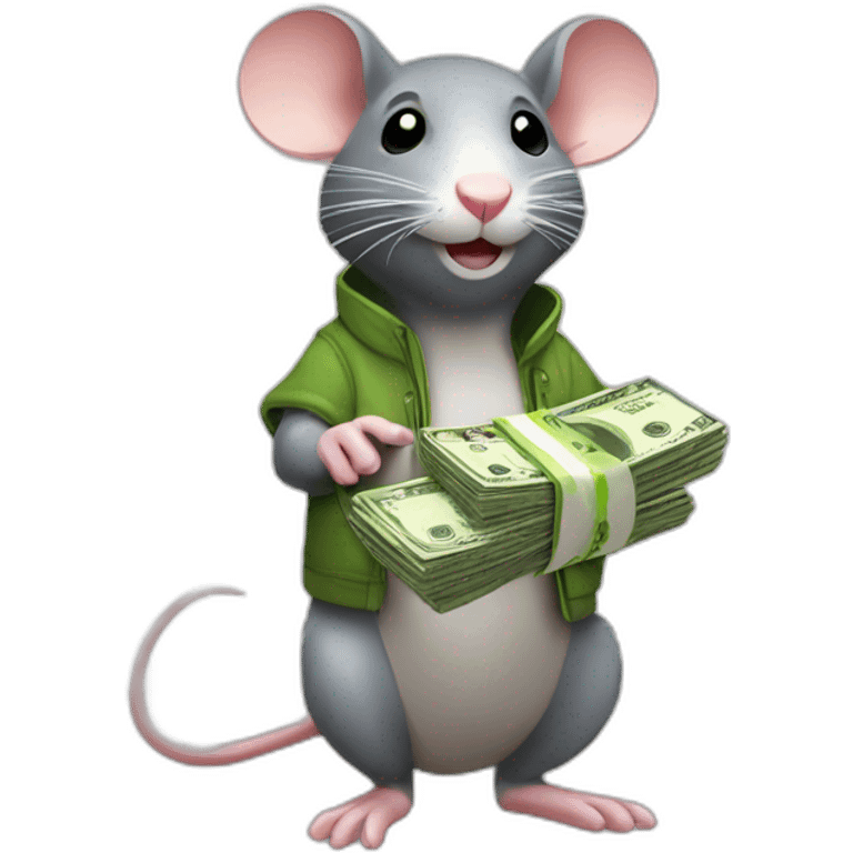 Marvelous Rat with money emoji