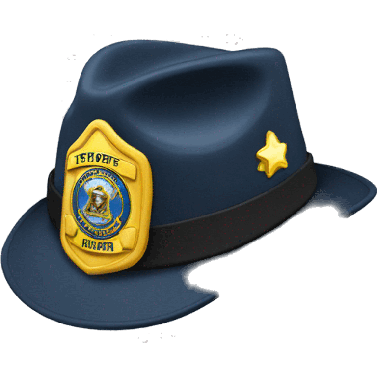 state trooper hat emoji