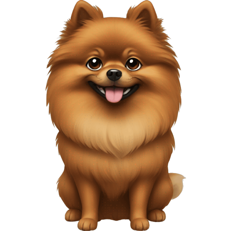 Brown Pomeranian  emoji