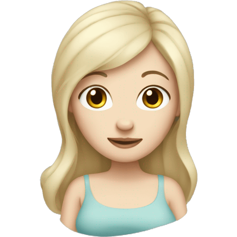 Pregnant white-skinned emoji