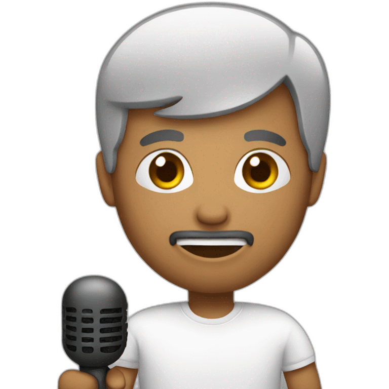 A man with mic  emoji