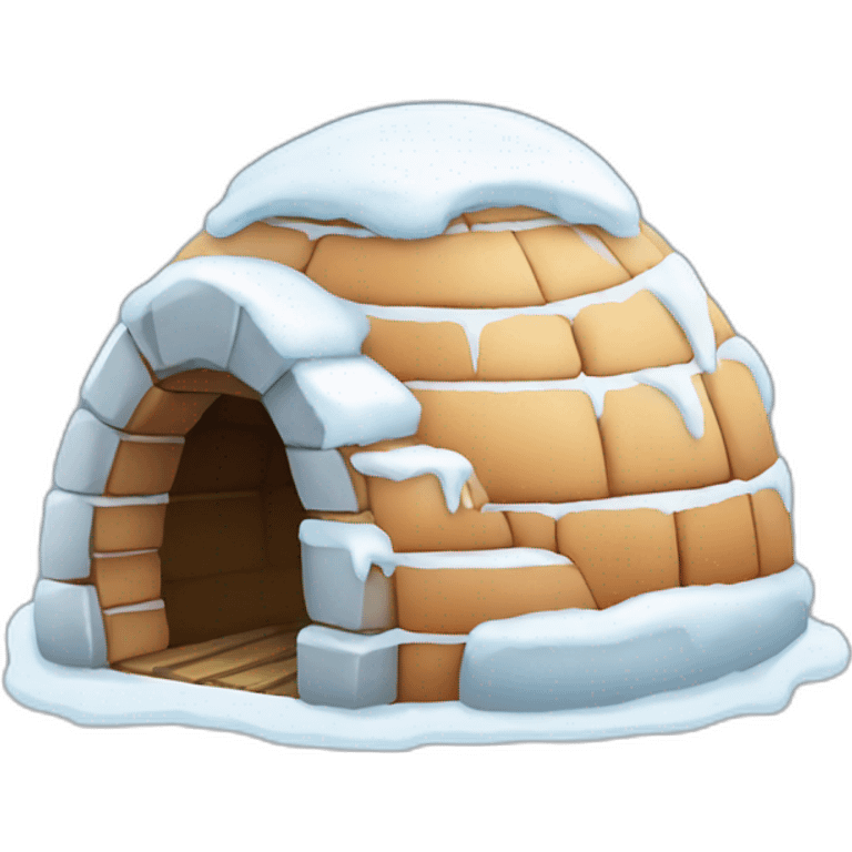 igloo looking at it  emoji