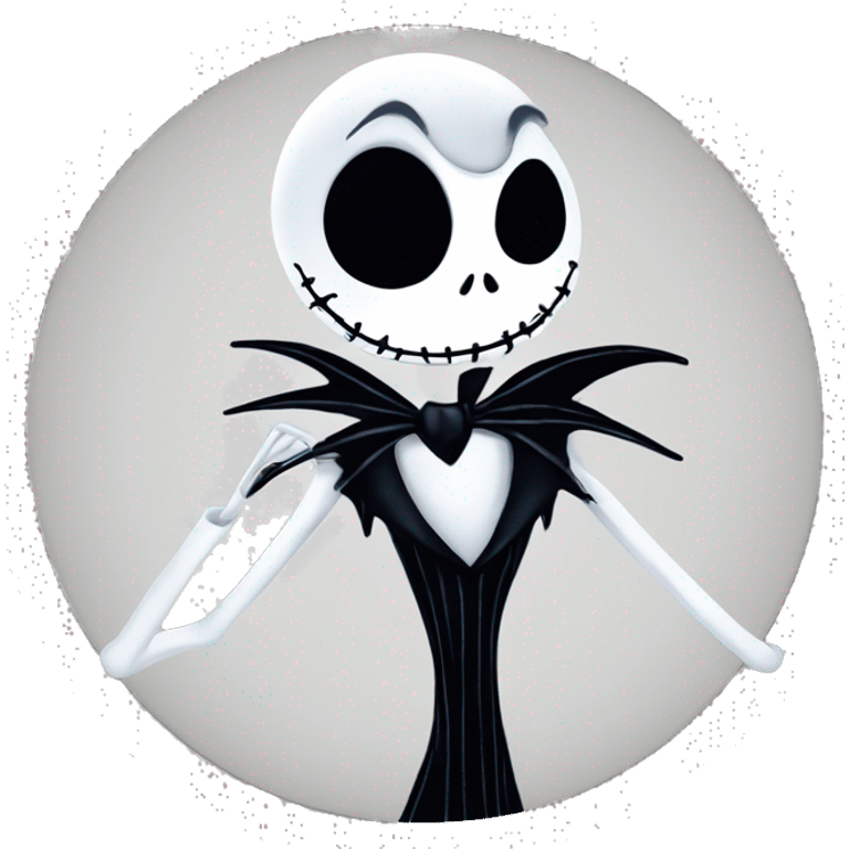 Jack skellington sending kiss emoji