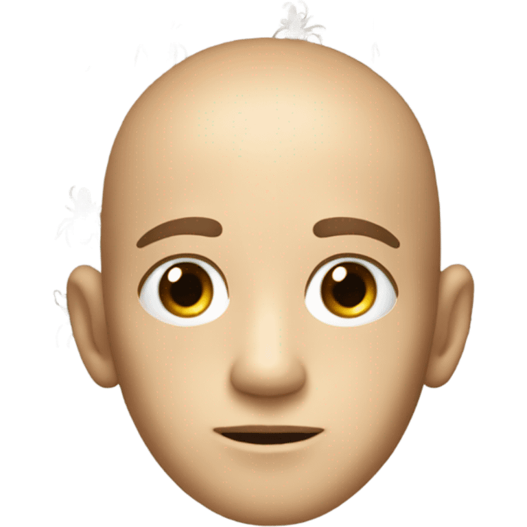 head with small lice emoji