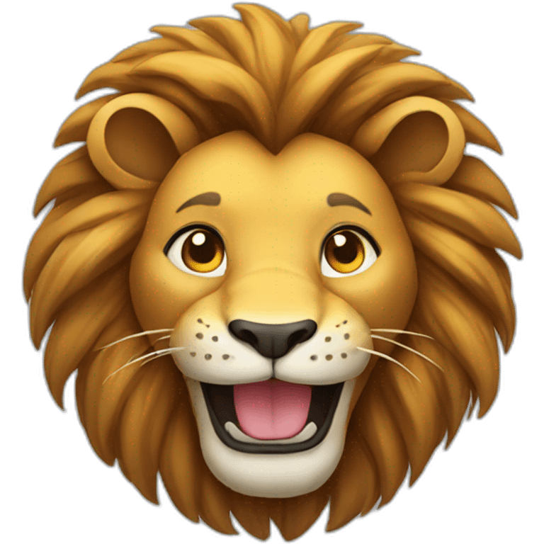 lion smiling emoji