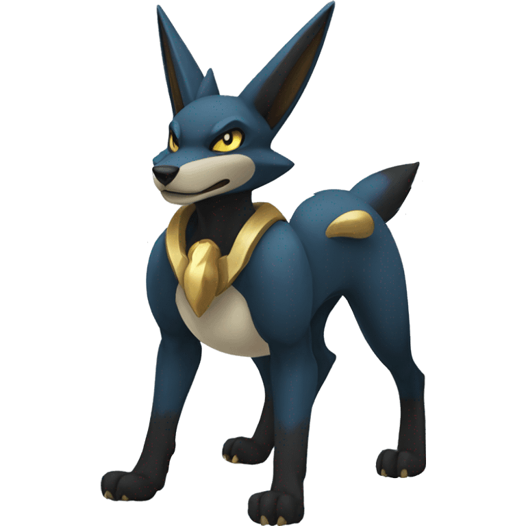 Lucario-Anubis full body emoji