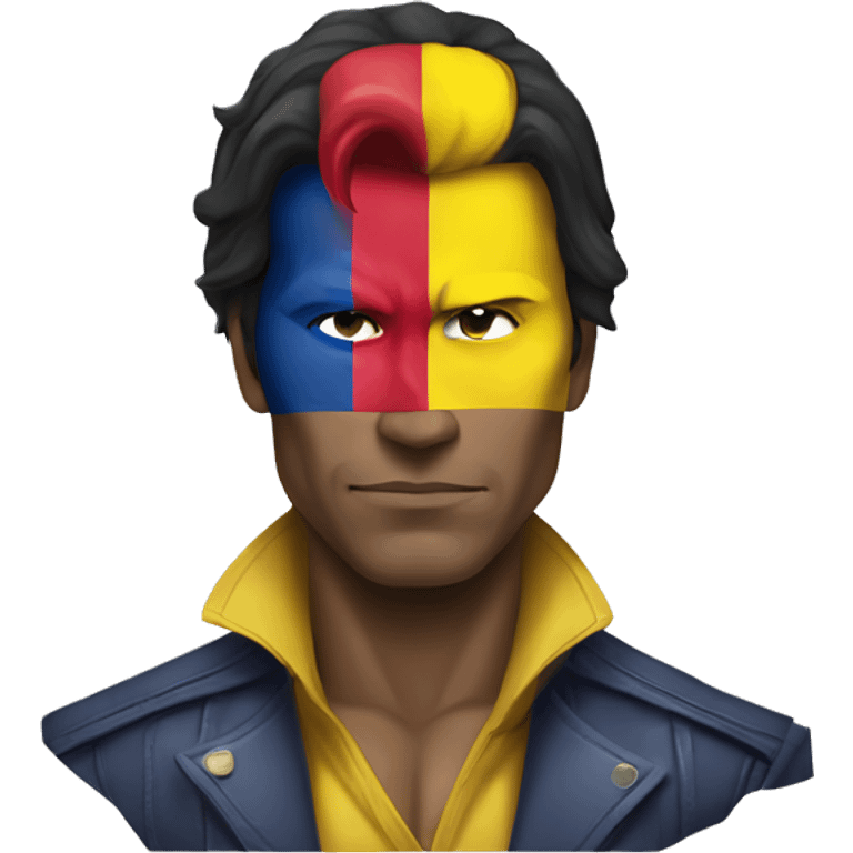 x men gambit using colombian flag emoji