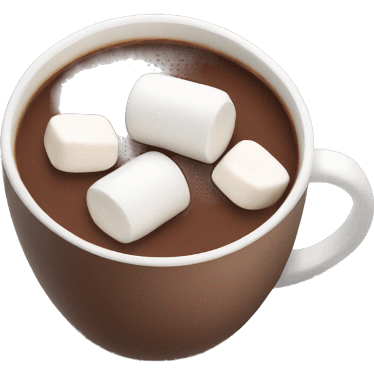 Hot chocolate with marshmallows  emoji