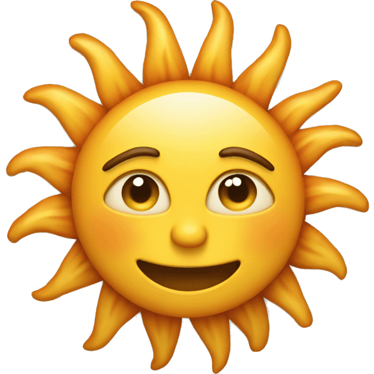 Sun as a Human being emoji