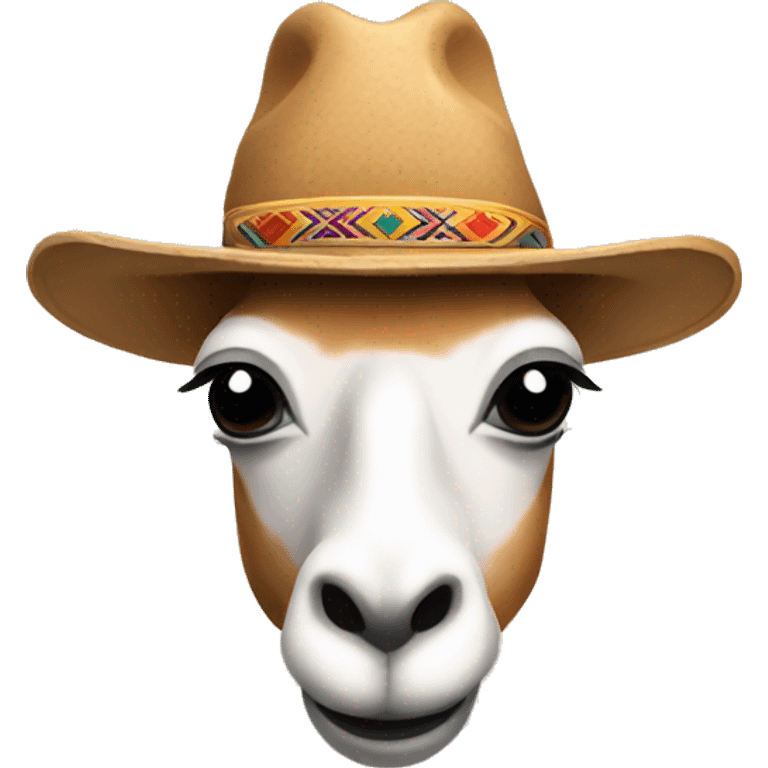 lama chapeau emoji